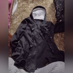 Black stylish winter coat